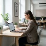 Person writing cover letter laptop 202606181121